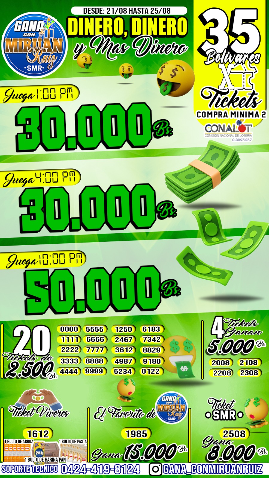 Dinero, dinero y más dinero