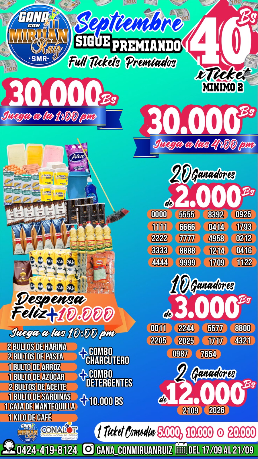 Septiembre Sigue Premiando