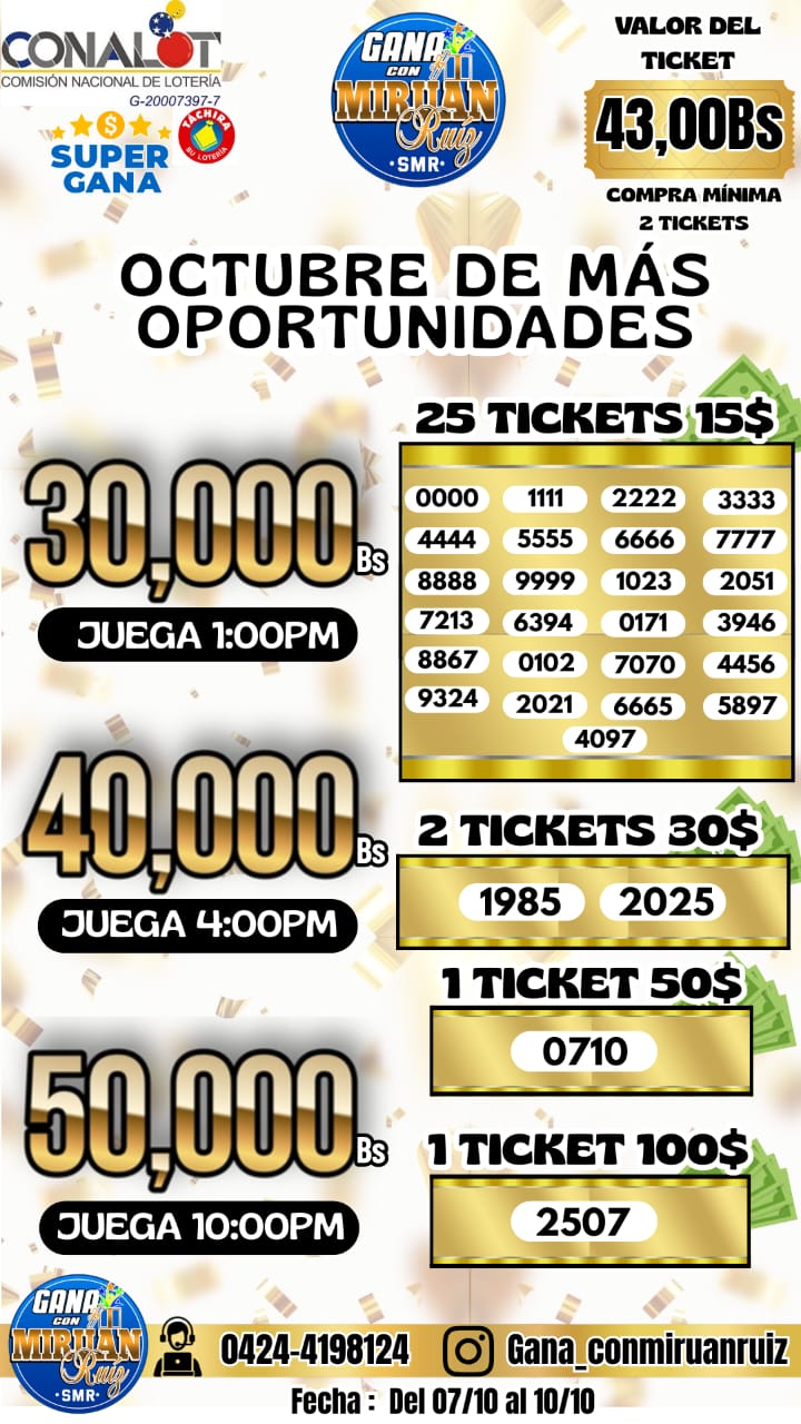 Octubre de más oportunidades 😊