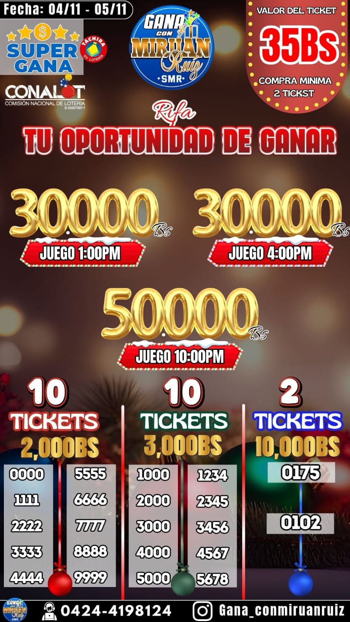 Tu oportunidad de ganar 